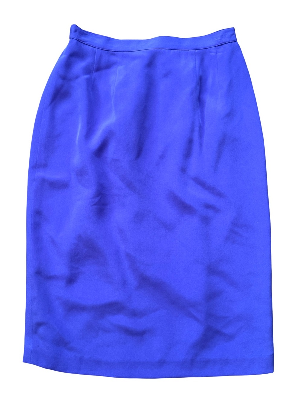 VINTAGE PURPLE SILK PENCIL SKIRT